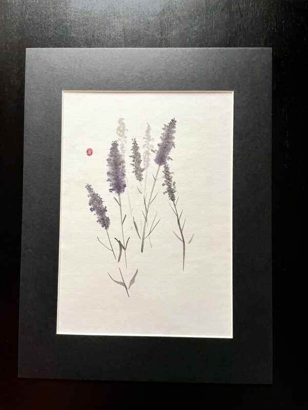 lavende sumi-e